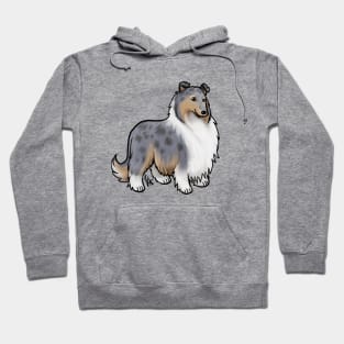 Dog - Rough Collie - Blue Merle Hoodie